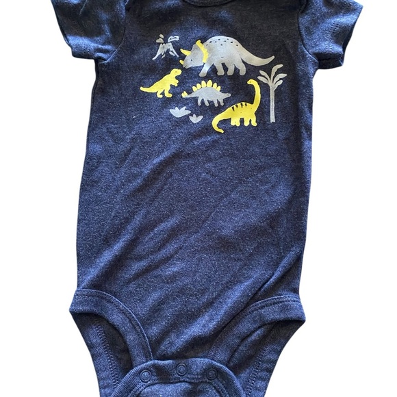 Carter's Blue and Yellow Dinosaur Bodysuit - Picture 1 of 4